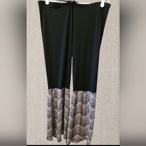 BOHO Womens Flare Stretch Waisy Pants XL Tall